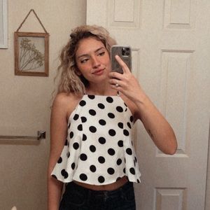 Polka Dot Crop Top